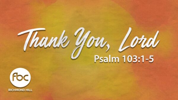 Thank You, Lord! Image